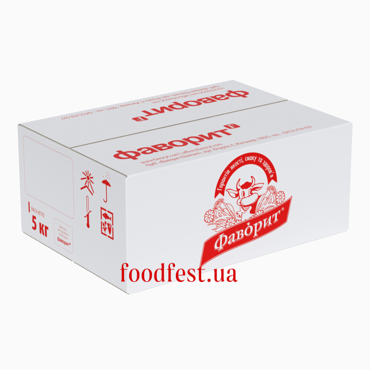 Масло солодковершкове екстра ТМ «Фаворит» 82,5% моноліт, 5кг (ДСТУ 4399)