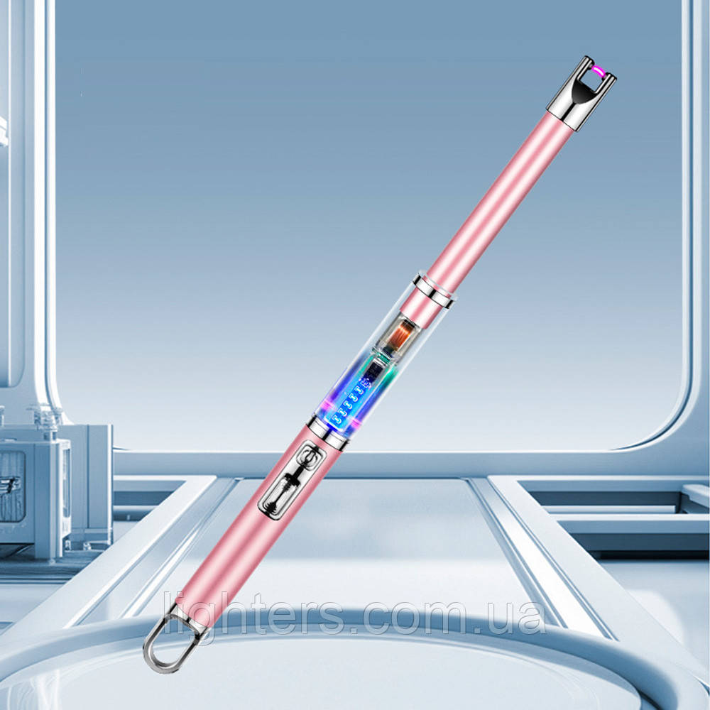 USB-запальничка кухонна Lumin з підсвіткою і зарядкою від USB LG-809RG, фото 1