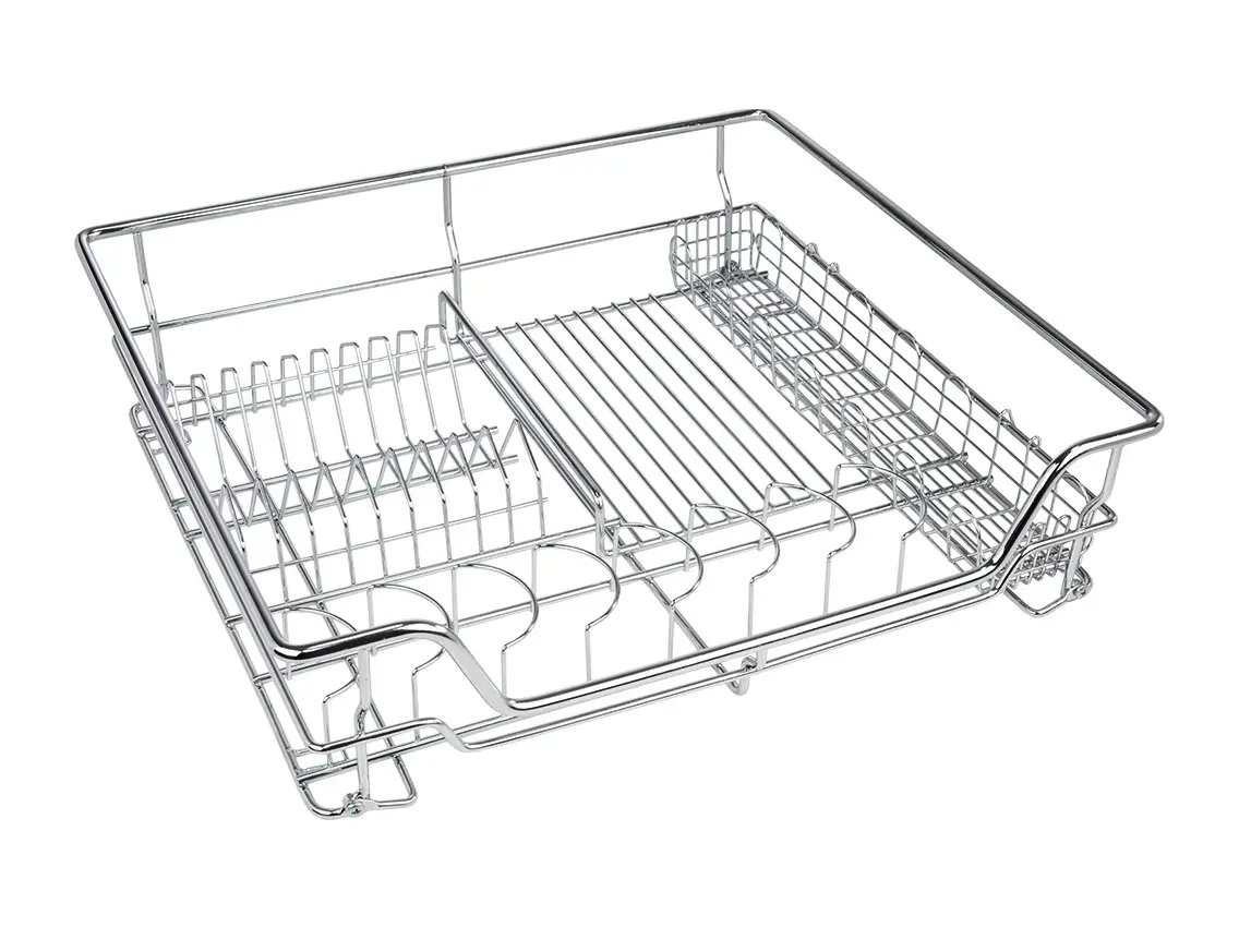 Сушарка-ящик 600 GIFF напрямні з дотягом 1 полиця 1 піддон Хром 22288, фото 1