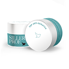 Топ для нігтів без подряпин Siller No Wipe Anti Scratch прозорий, 50 мл