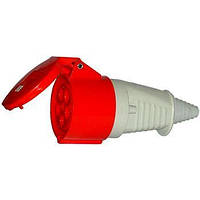 Розетка силова переносна Tarel 3P+PE+PE, 250/400В, 16 А, IP44