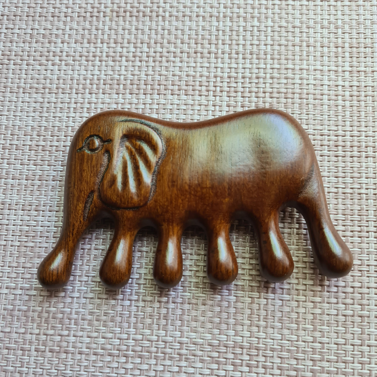 Дерев'яний масажер гребінь "слон", фото 1