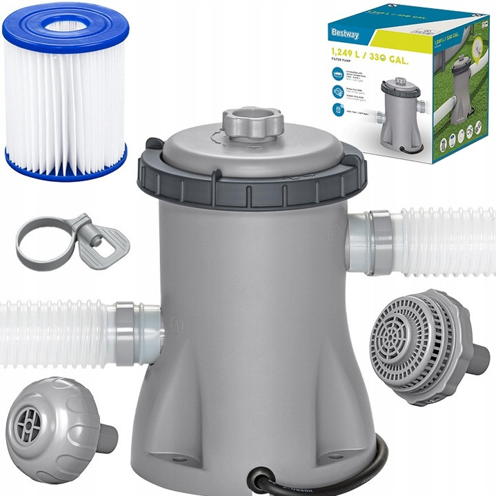 Фільтр-насос Bestway 58386 – картриджний, 3028 л/год, тип II, фото 1