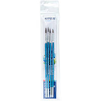 Набір пензликів"Kite" поні 4кр.(2,3,4,5) Classic K-339