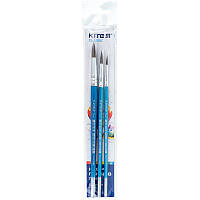 Набір пензликів"Kite" поні 3кр.(4,8,12) Classic K-344