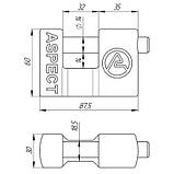Замок навісний ASPECT ЗН-П-80 3 кл., фото 3