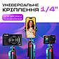 Штатив для телефону NeePho Np-L7 монопод блютуз пульт палиця для селфі + кольорове світло для відео Plokama U480, фото 3