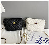 Жіноча сумка 10575 крос-боді на ремінці чорна, фото 10