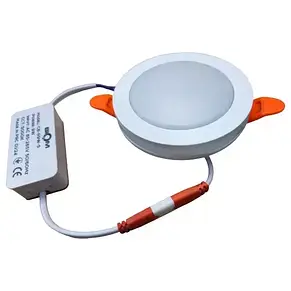 Світильник світлодіодний Biom CB-R18W-5 18Вт круглий 5000К (23863), фото 2