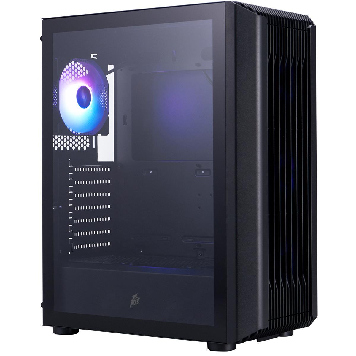 Корпус 1stPlayer H6-BK-4F7 Black без БЖ, фото 1