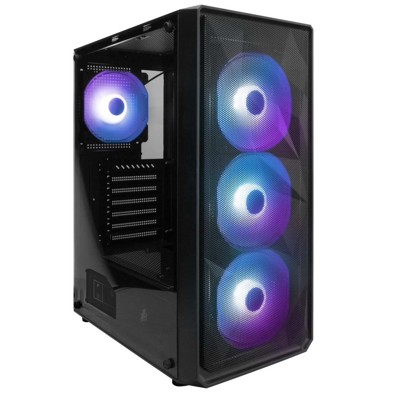 Корпус 1stPlayer FD3-BK-4F7 Black без БЖ, фото 1