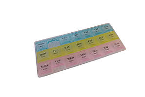 Таблетниця органайзер для таблеток на 21 комірку (ранок, обід і вечір)