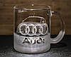 Чашка для чаю та кави з гравіюванням автомобіля та логотипу Audi Q5 Ауді, фото 2