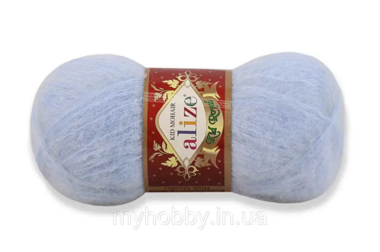 Пряжа Alize Kid Mohair50, Світлий блакитний No183, фото 1