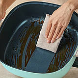 Каструля з антипригарним покриттям від мережі Hoffmans Electronics HM-3030 Електрокаструля з кришкою 6 л Блакитна, фото 9