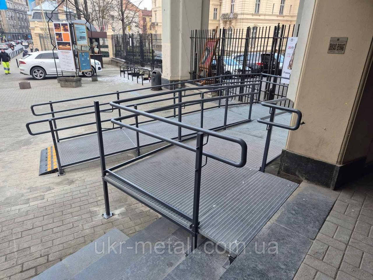 Пандуси з металевого решітчастого настилу відповідно до норм ДБН, фото 1