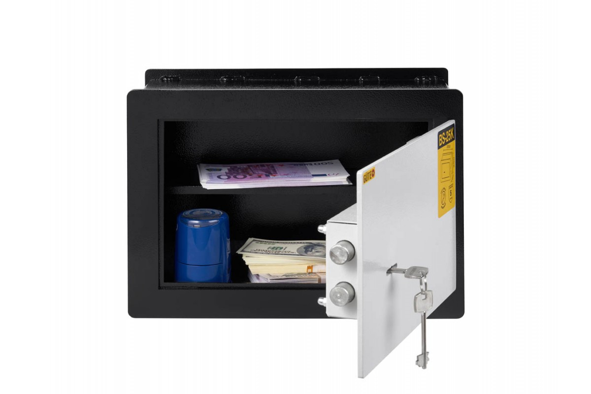Вбудований сейф (35х25х16 см.), сейф для монтажа в стіну BS-25К, фото 1