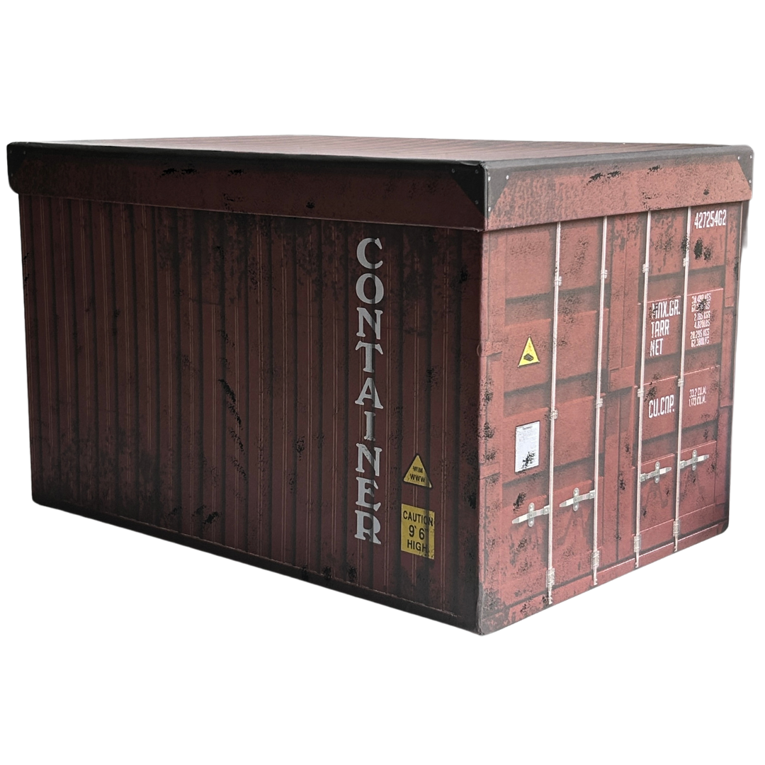 Велика прямокутна коробка Коричневий контейнер 34 x 22.5 x 21 см