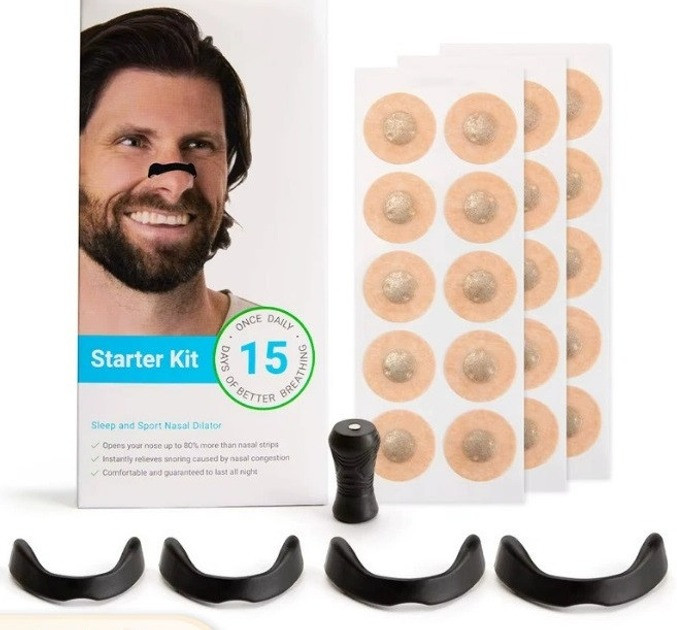 Магнітний розширювач для носа Nasal Dilator від храпа комплект з 15 пар, фото 1