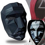 Маска Squid Game із серіалу Гра в кальмара пластикова з гумкою для рольових ігор, вечірок і Гелловіна, фото 4