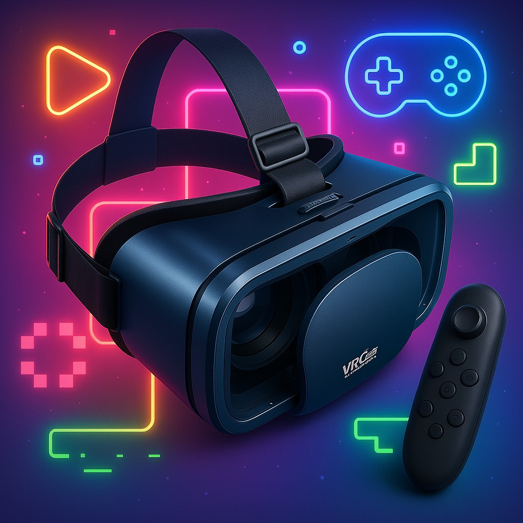 Окуляри-шолом VR SC-G13 SHINECON з пультом Y1 для смартфонів iOS і Android — віртуальна реальність, фото 1