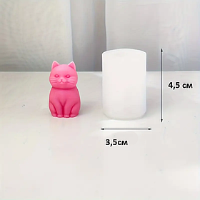 Силіконова форма Кіт сидячий маленький