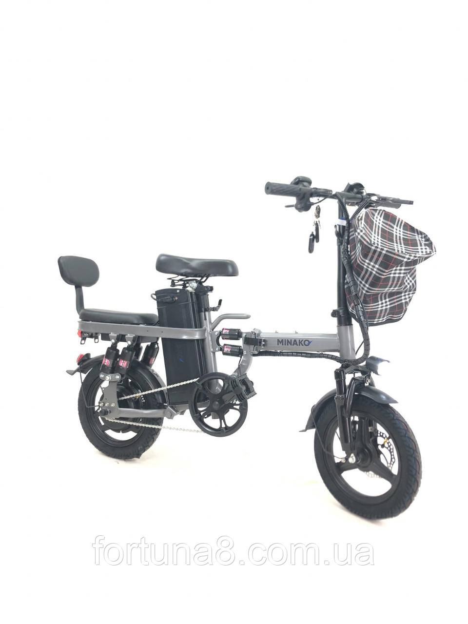 Електровелосипед складаний Minako Mini 14" (800W 48V 21Ah) з сумкою