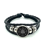 Набір кулон і браслет трікветр язичницьке колесо Виккан Сигил амулет оберіг, фото 3