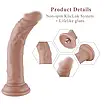 Реалістичний фаллоїмітатор для секс-машин Hismith 7.5" Flexible Silicone Dildo, система KlicLok, фото 4