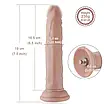 Реалістичний фаллоїмітатор для секс-машин Hismith 7.5" Flexible Silicone Dildo, система KlicLok, фото 8
