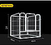 Переносний манеж вольєр для домашніх тварин Springos 60 x 60 x 60 см метал Білий, фото 2