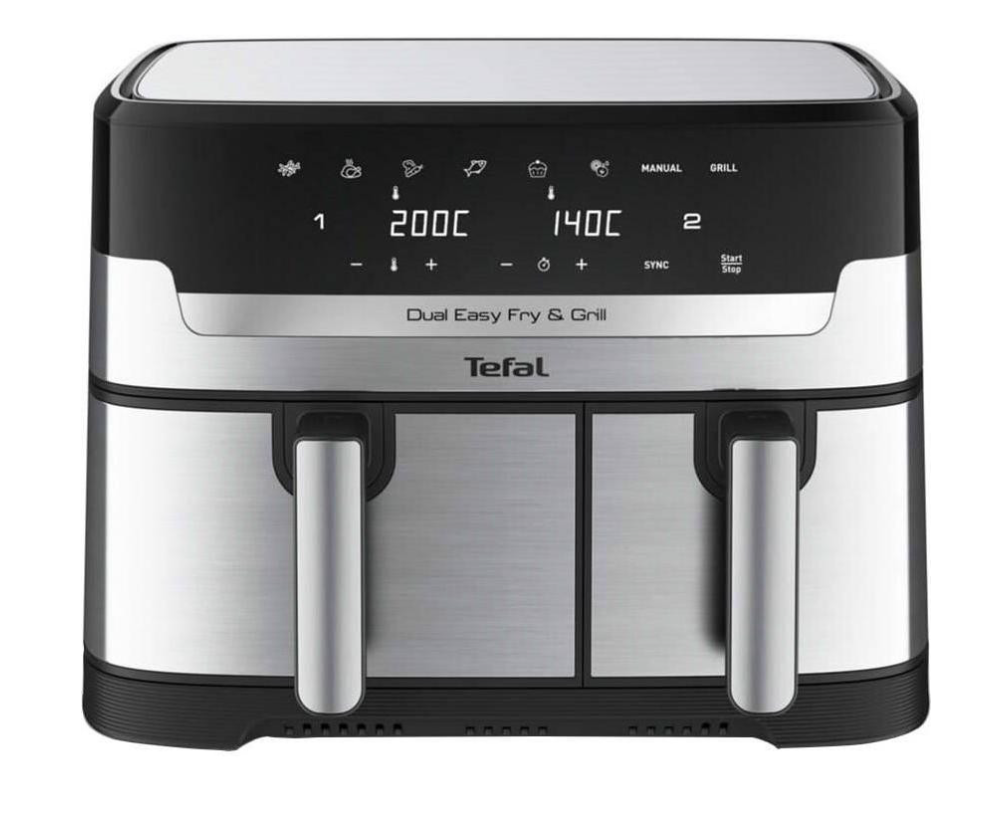 Мультипіч (аерофритюрниця) Tefal Dual Easy Fry & Grill Air Fryer EY905D10
