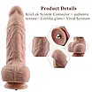 Гнучкий фалоїмітатор для секс-машин Hismith 9.25" Silicone Dildo, система KlicLok, фото 3