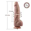 Гнучкий фалоїмітатор для секс-машин Hismith 9.25" Silicone Dildo, система KlicLok, фото 4