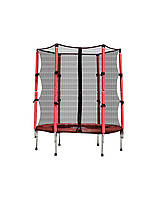Батут FitToSky 140 см з сіткою червоний