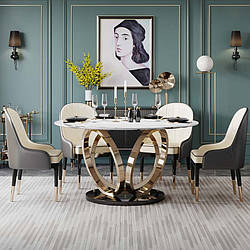 Круглий мармуровий стіл. Модель RD-824