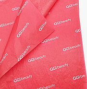 Тішью папір водостійкий 24г 50х70 см Пакувальний папір з вашим фірмовим логотипом, фото 7