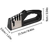 Багатофункціональна компактна точилка для ножів і ножиць 4-в-1, фото 3