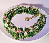 Намисто з бісеру ручної роботи Квітковий рай, фото 2
