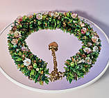 Намисто з бісеру ручної роботи Квітковий рай, фото 3