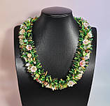 Намисто з бісеру ручної роботи Квітковий рай, фото 4