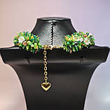 Намисто з бісеру ручної роботи Квітковий рай, фото 6