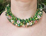 Намисто з бісеру ручної роботи Квітковий рай, фото 10