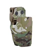 Кобура для тактичної швидкознімної зброї, універсальна, пластикова, Multicam