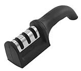 Компактна чорна точилка для ножів, фото 2