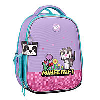 Рюкзак каркасный "Yes" H-100 Р-25 Minecraft Pinky 2от.,3карм. №550094+ подарок сумка №559765