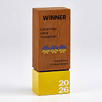 Індивідуальна нагорода з вільхи 70х180х45 мм