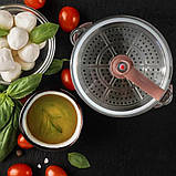 Електрична каструля скороварка подвійна 8л Hoffmans Electronics HM-3031 Каструля пароварка рисоварка 1500W, фото 7