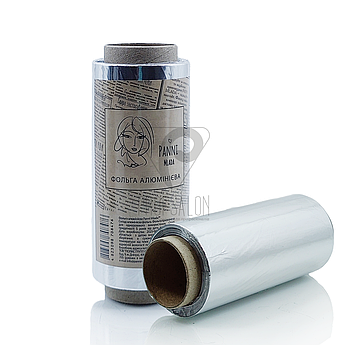 Фольга для мелірування, алюмінієва, ширина 12см, 12 мкм, 100 метрів в рулоні