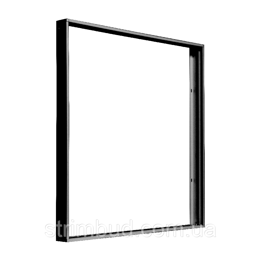 Рамка для светильника 595*595 Євросвітло FRM-50 пластиковая черная, фото 1